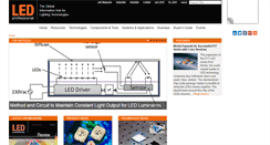 Desktop Screenshot of led-professional.com